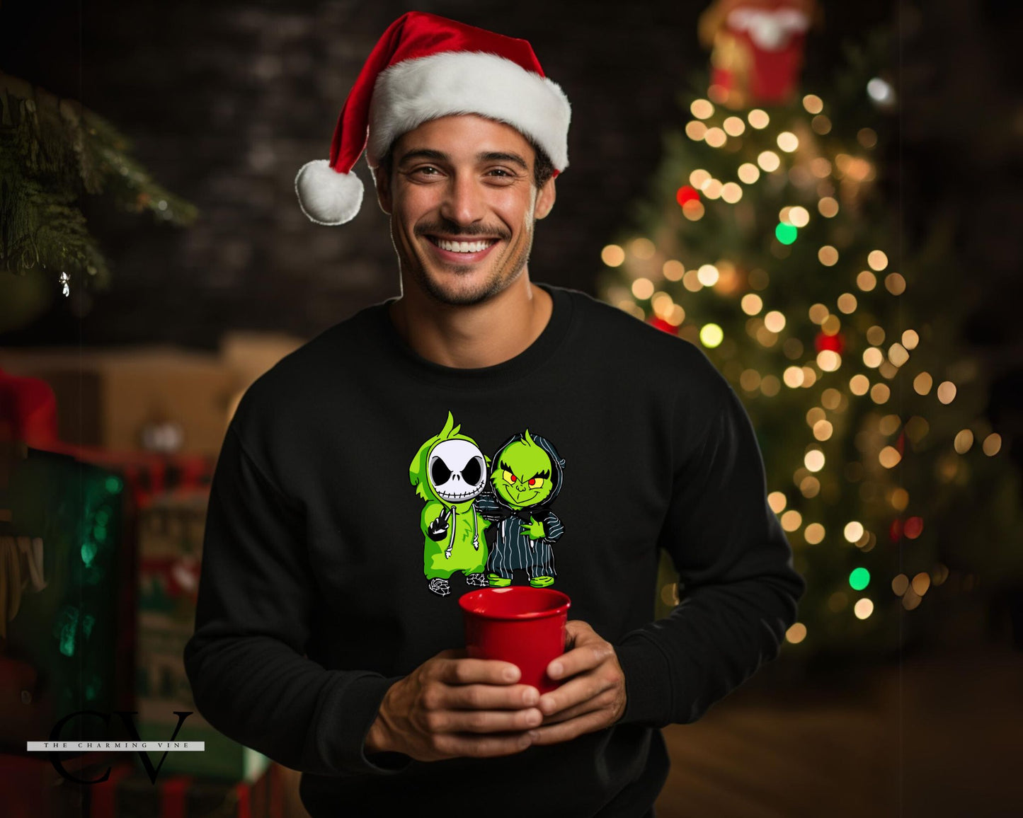 Jack & Grinch Best Friends Christmas Sweater