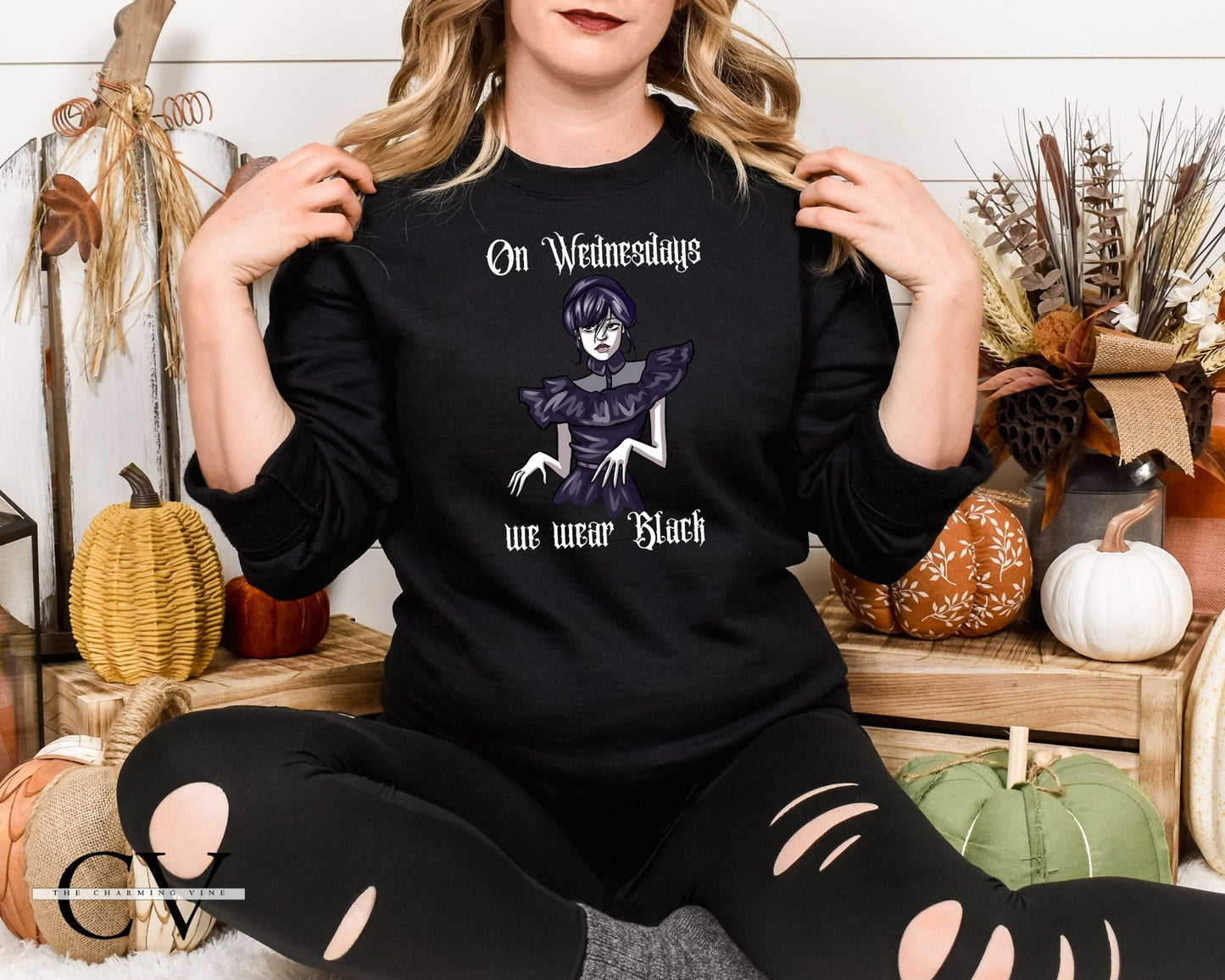 Wednesdays We Wear Black Sweater