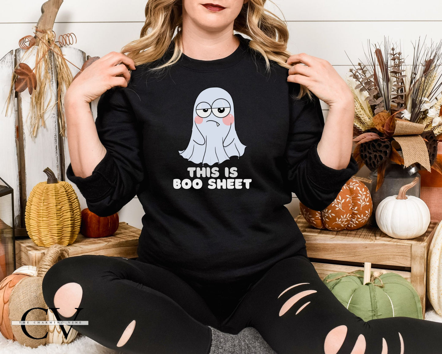 This is Boo Sheet Sweater