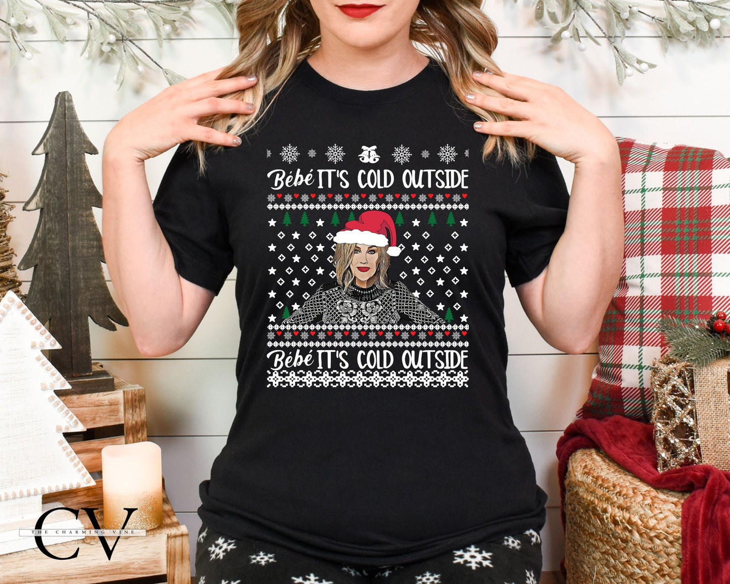 Bebe It's Cold Outside Adult Shirt