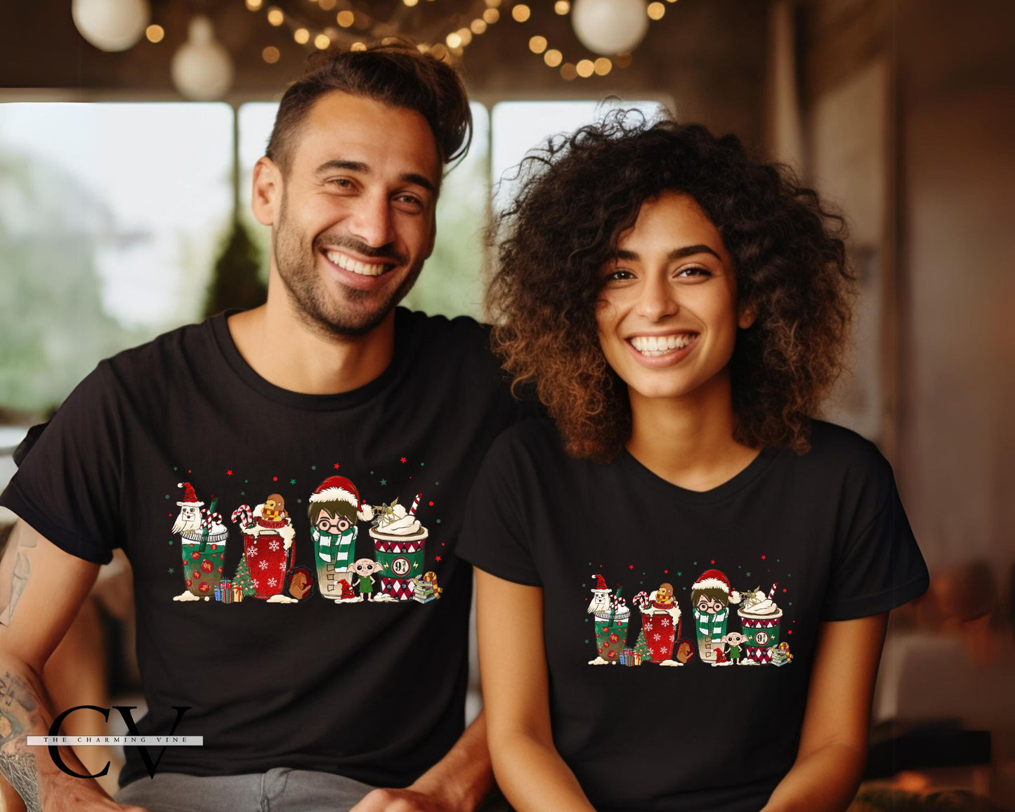 Wizard House Mugs Christmas Shirt