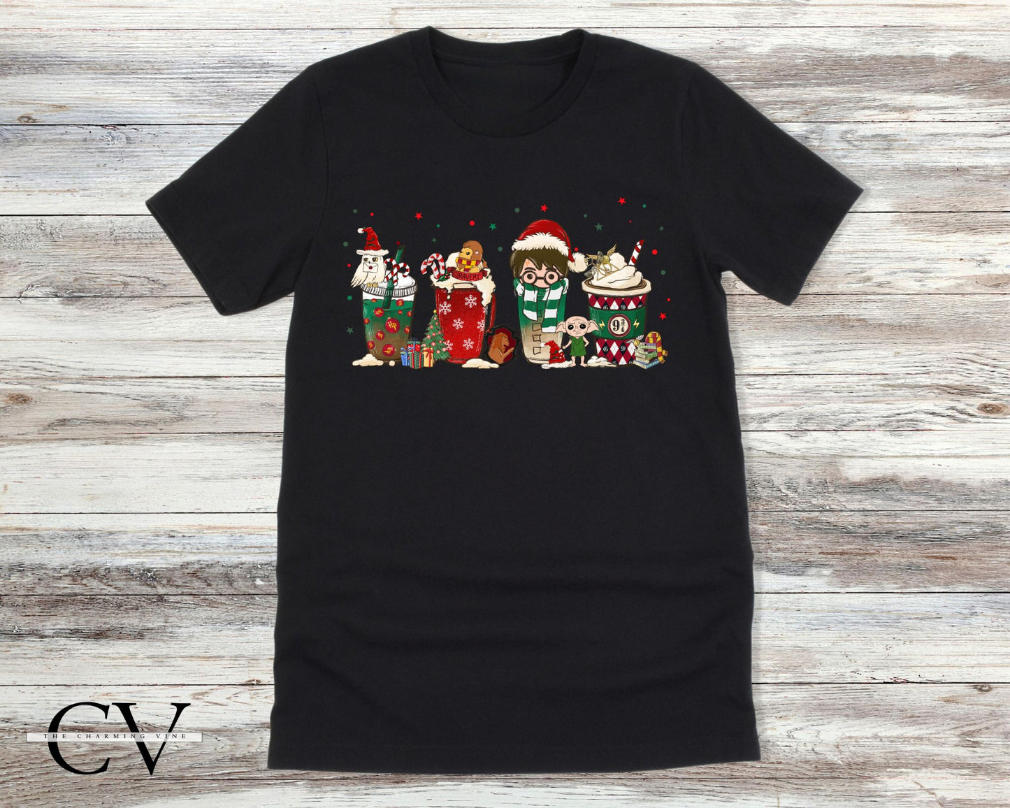 Wizard House Mugs Christmas Shirt
