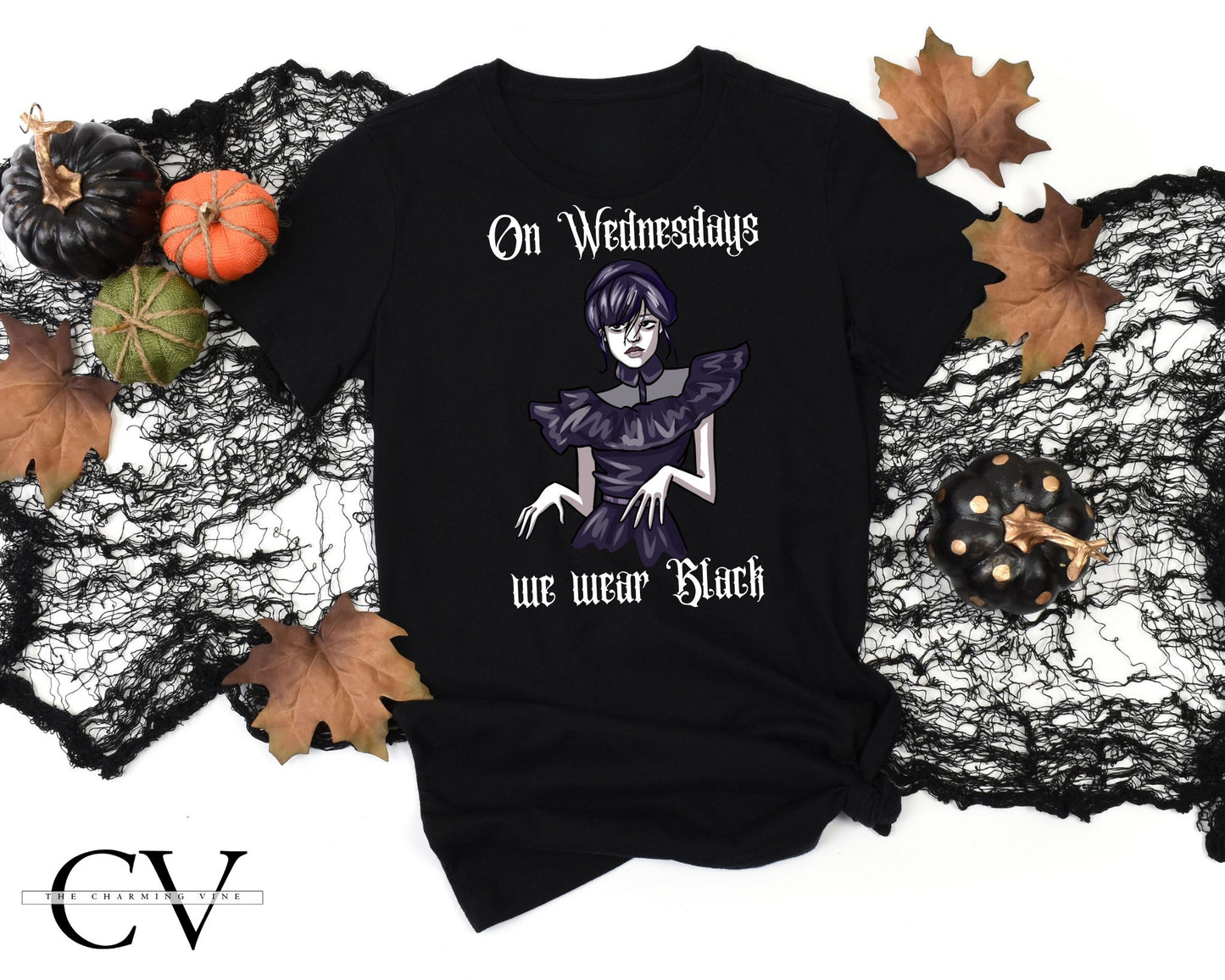 On Wednesdays We Wear Black Kids Shirt
