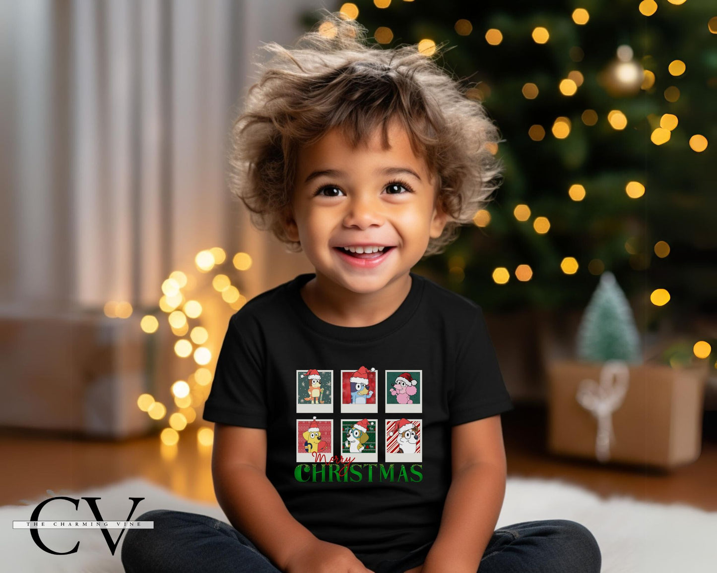 Bluey & Friends Christmas Kids Shirt