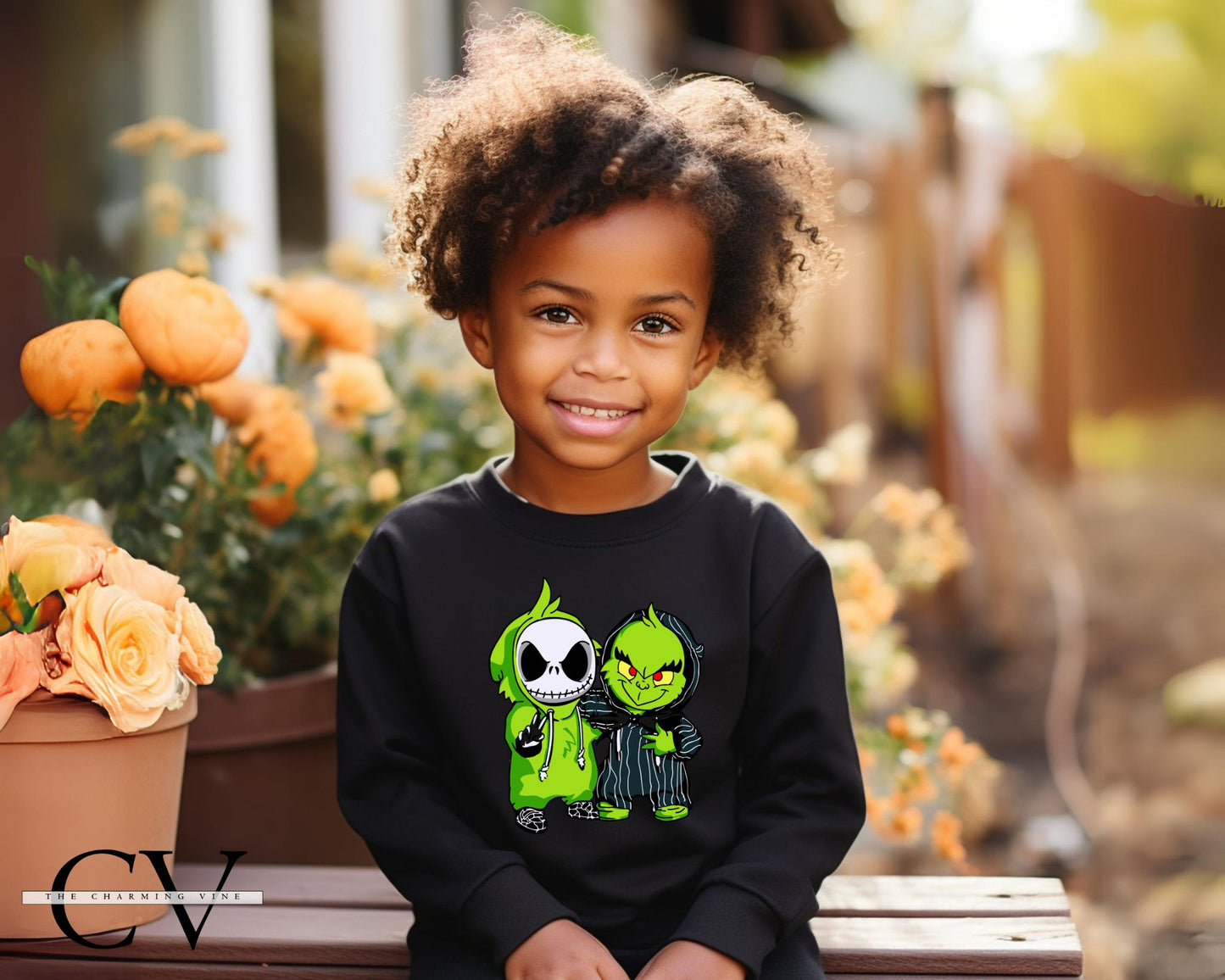 Jack & Grinch Best Friends Kids Sweater