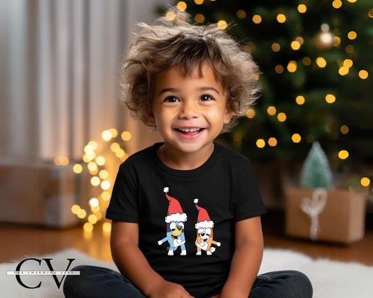 Bluey & Bingo Christmas Kids Shirt