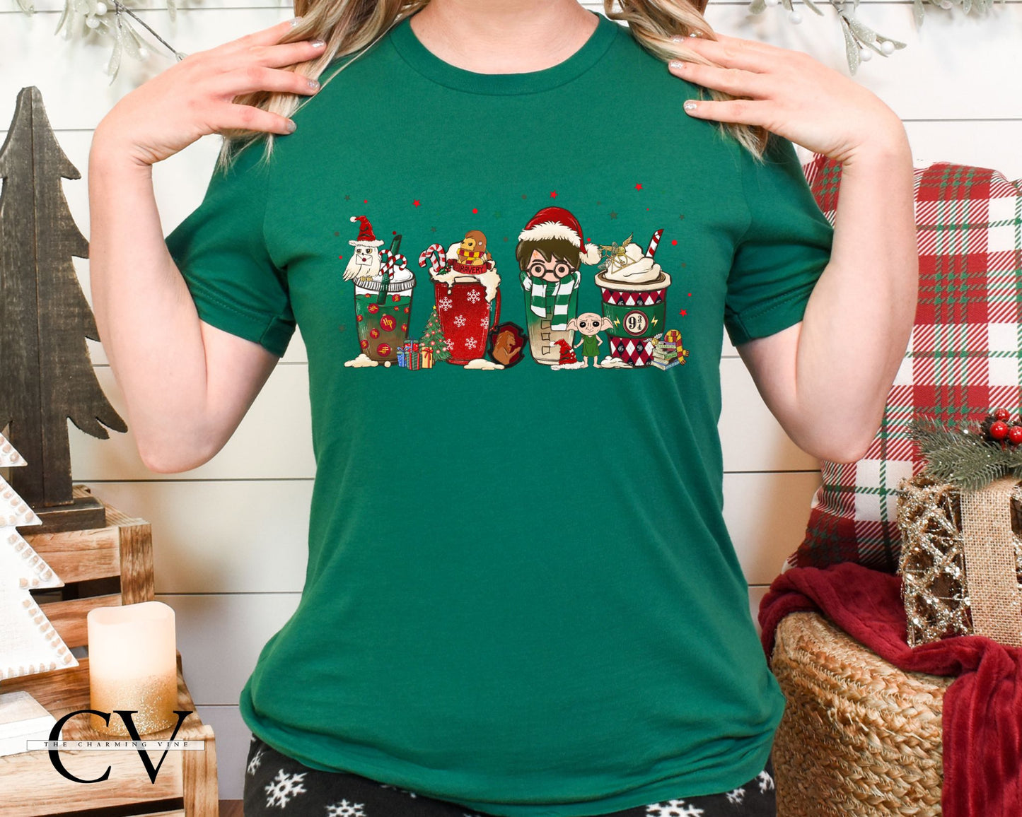 Wizard House Mugs Christmas Shirt