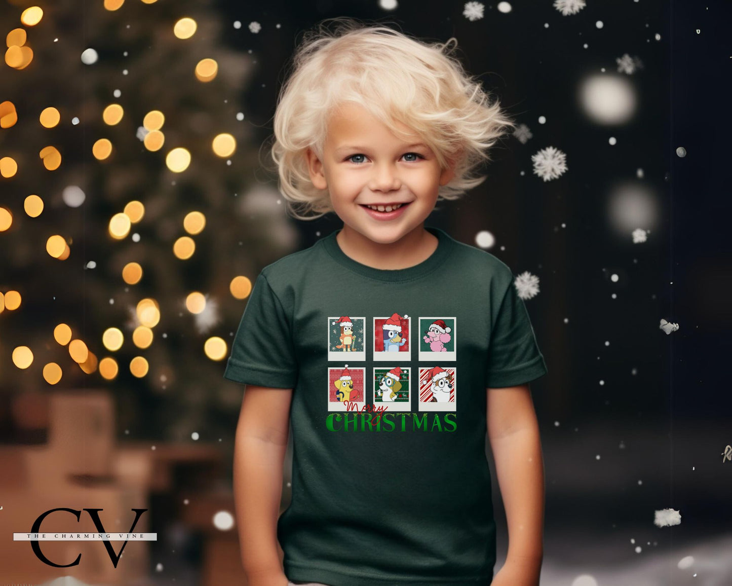 Bluey & Friends Christmas Kids Shirt