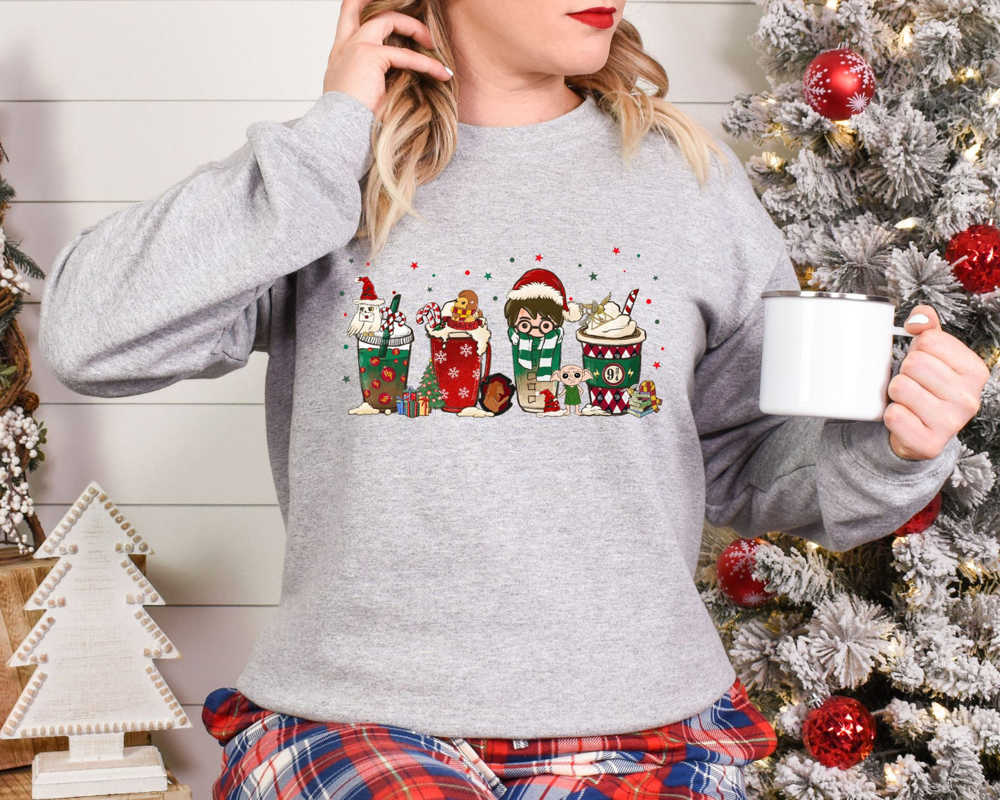 Wizard House Mugs Christmas Sweater