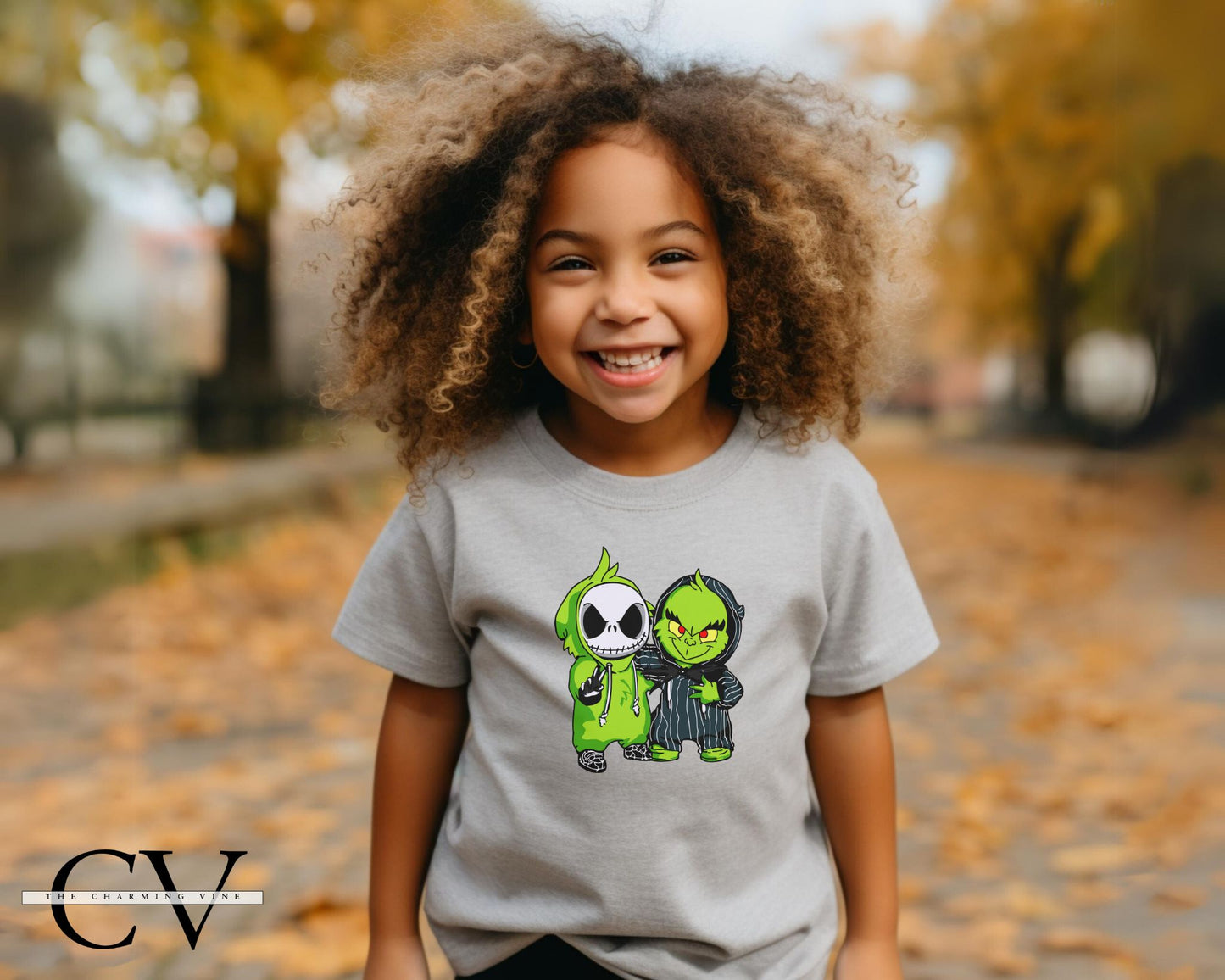 Jack & Grinch Best Friends Christmas Kids Shirt