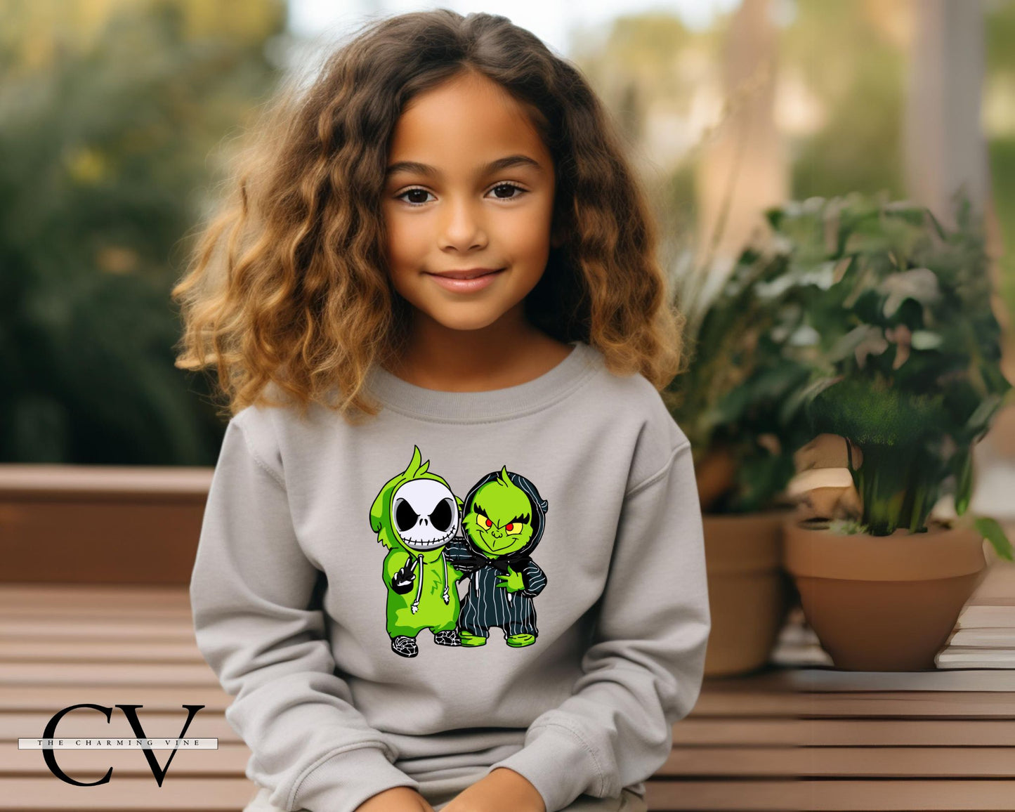Jack & Grinch Best Friends Kids Sweater