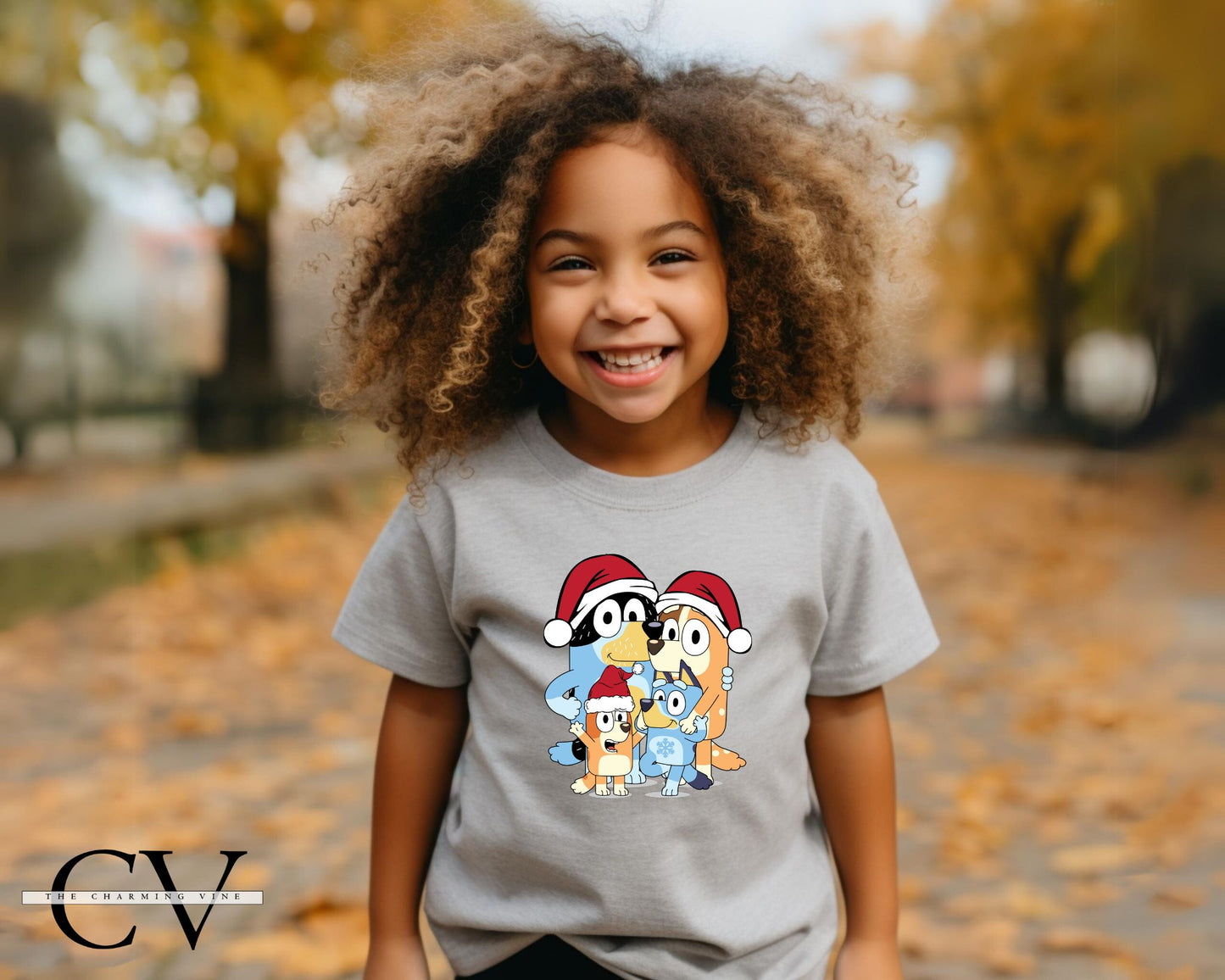 Bluey Family Christmas Kids Shirt