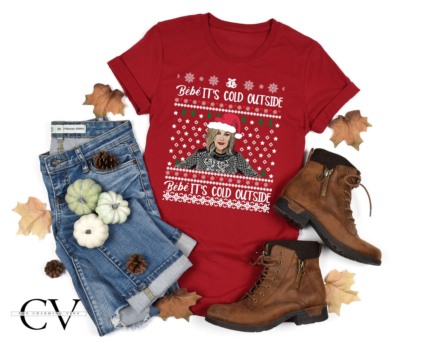 Bebe It's Cold Outside Adult Shirt