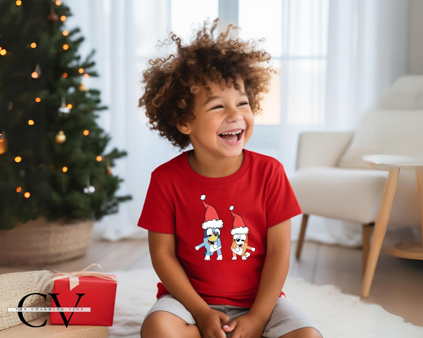 Bluey & Bingo Christmas Kids Shirt