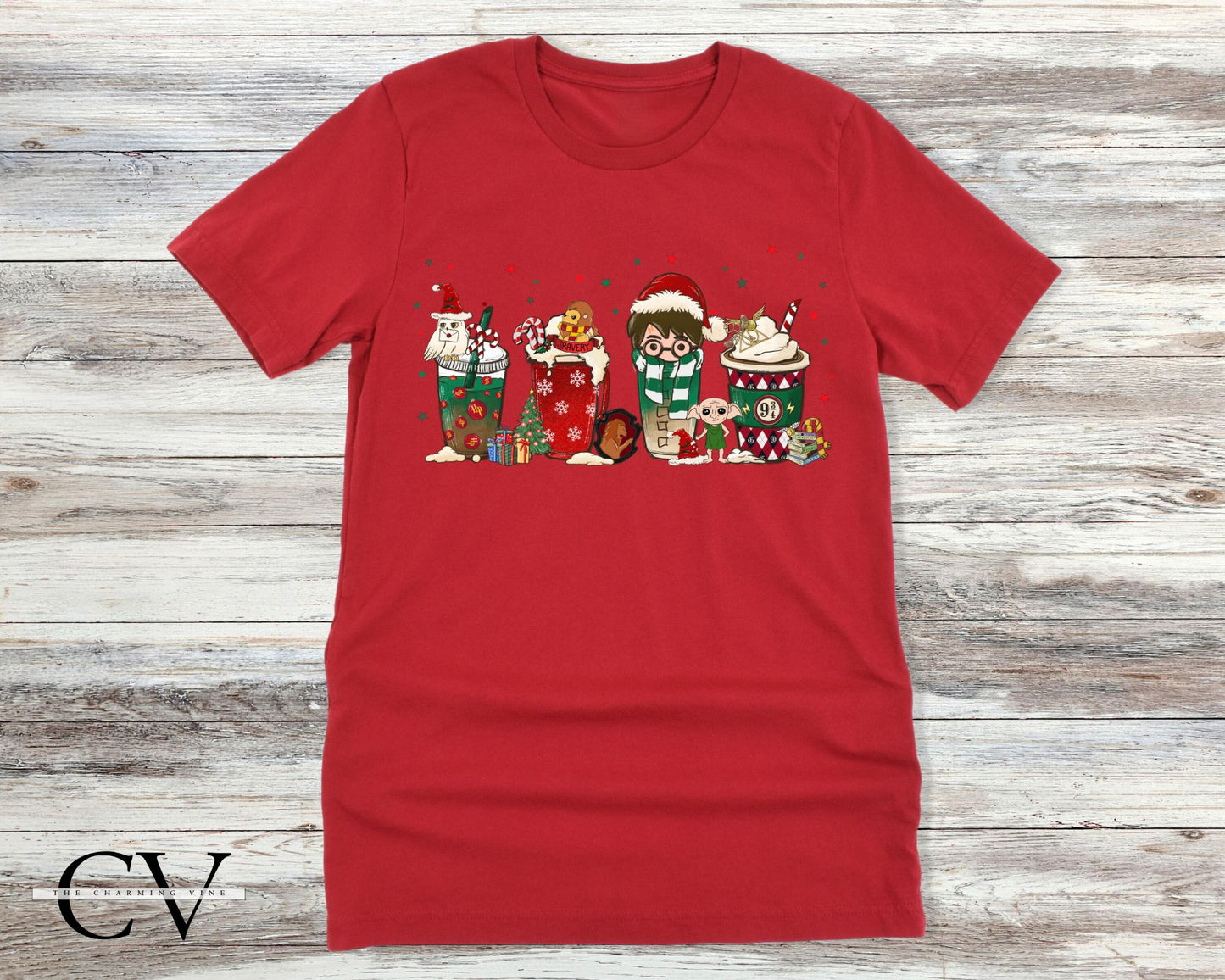 Wizard House Mugs Christmas Shirt