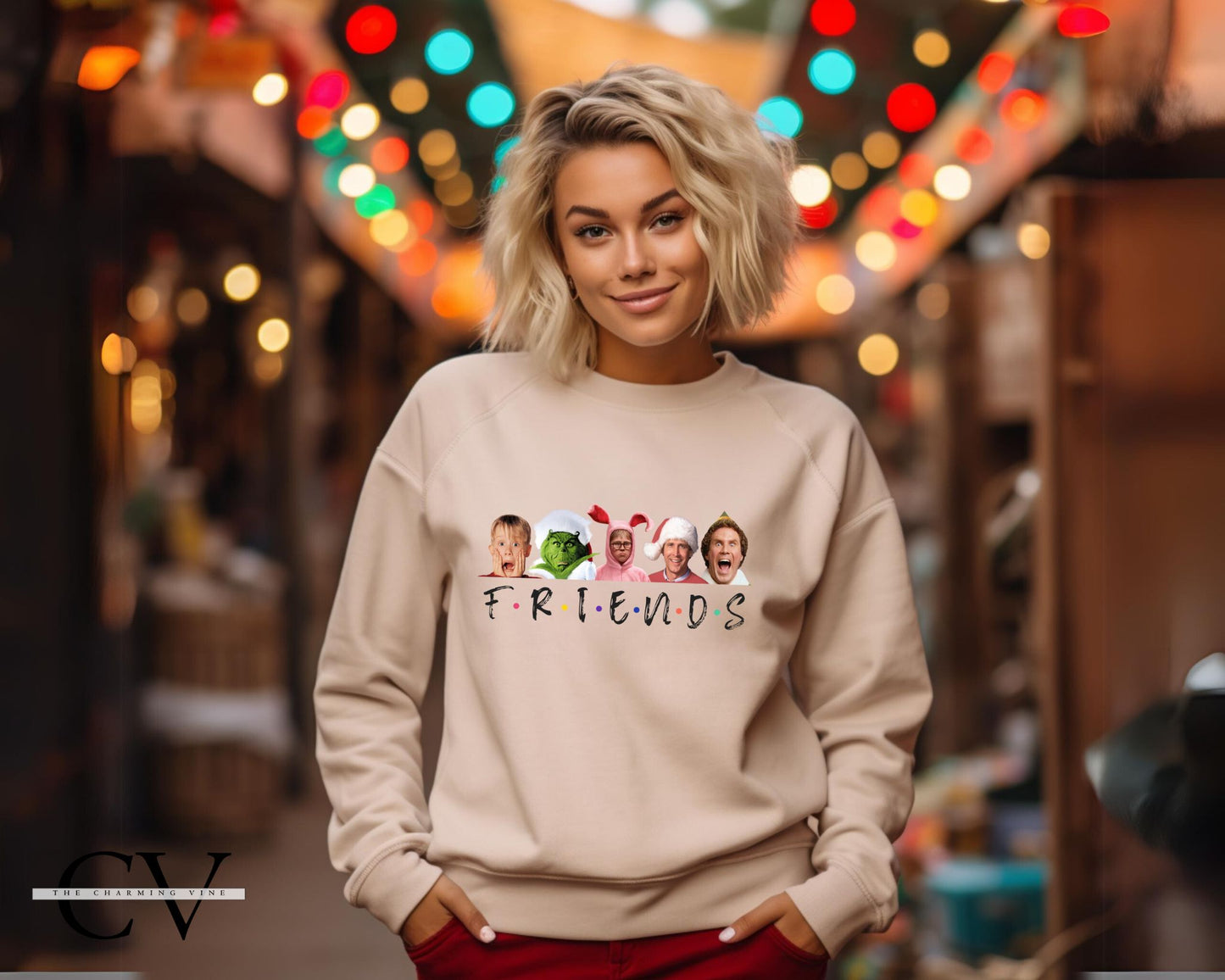 F.R.I.E.N.D.S Christmas Movie Sweater