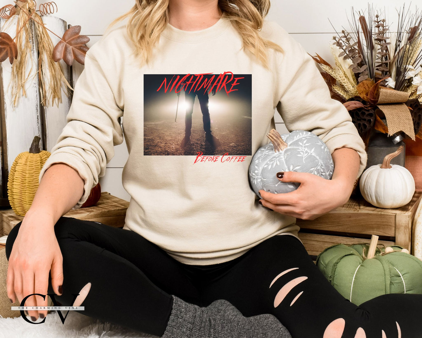 Nightmare Before Coffee Sweater
