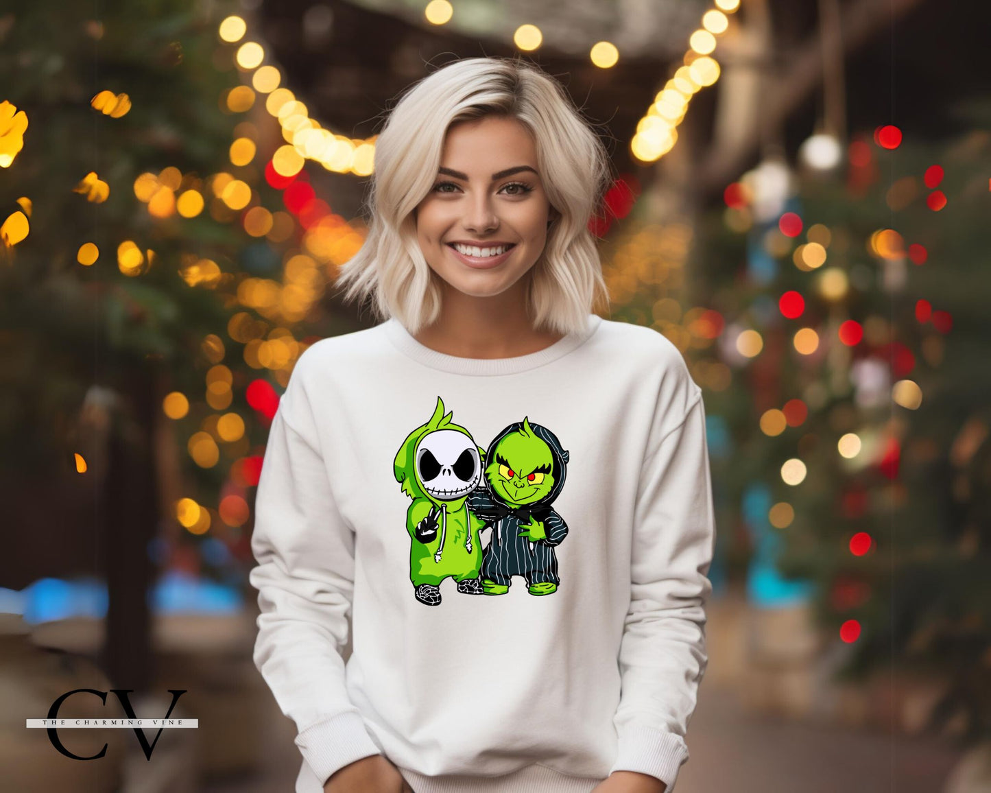 Jack & Grinch Best Friends Christmas Sweater