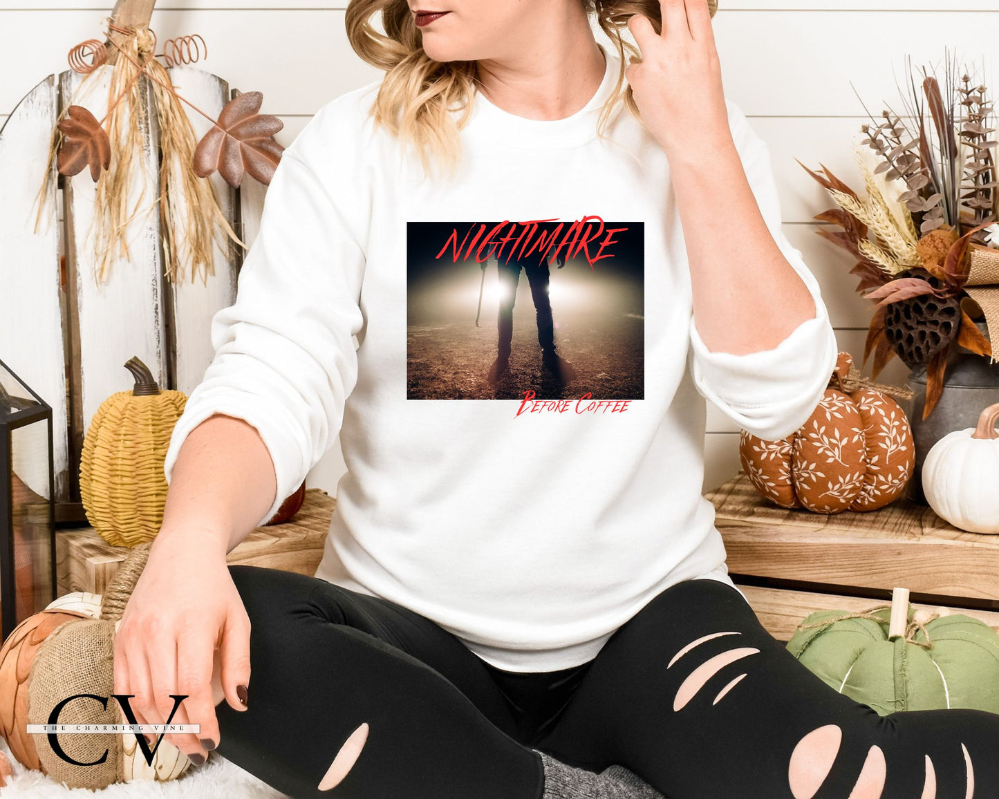 Nightmare Before Coffee Sweater