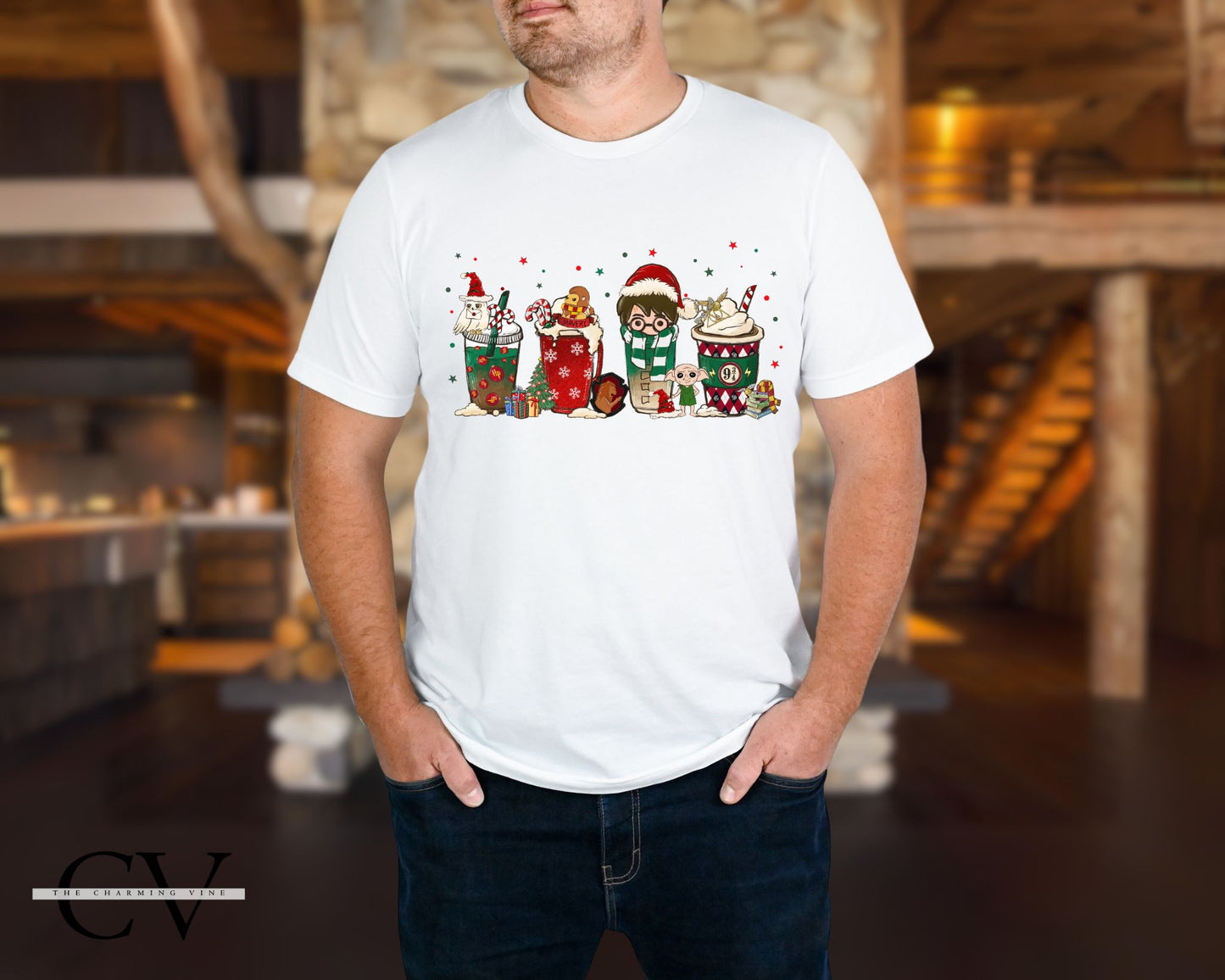 Wizard House Mugs Christmas Shirt