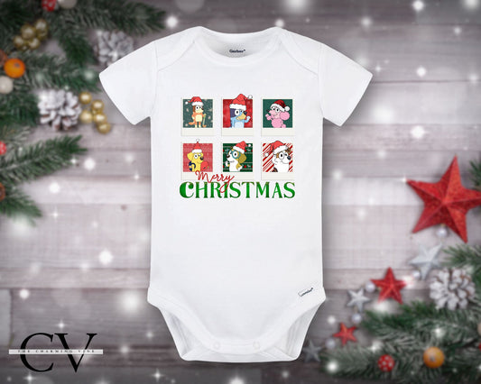 Bluey & Friends Christmas Baby Onesie