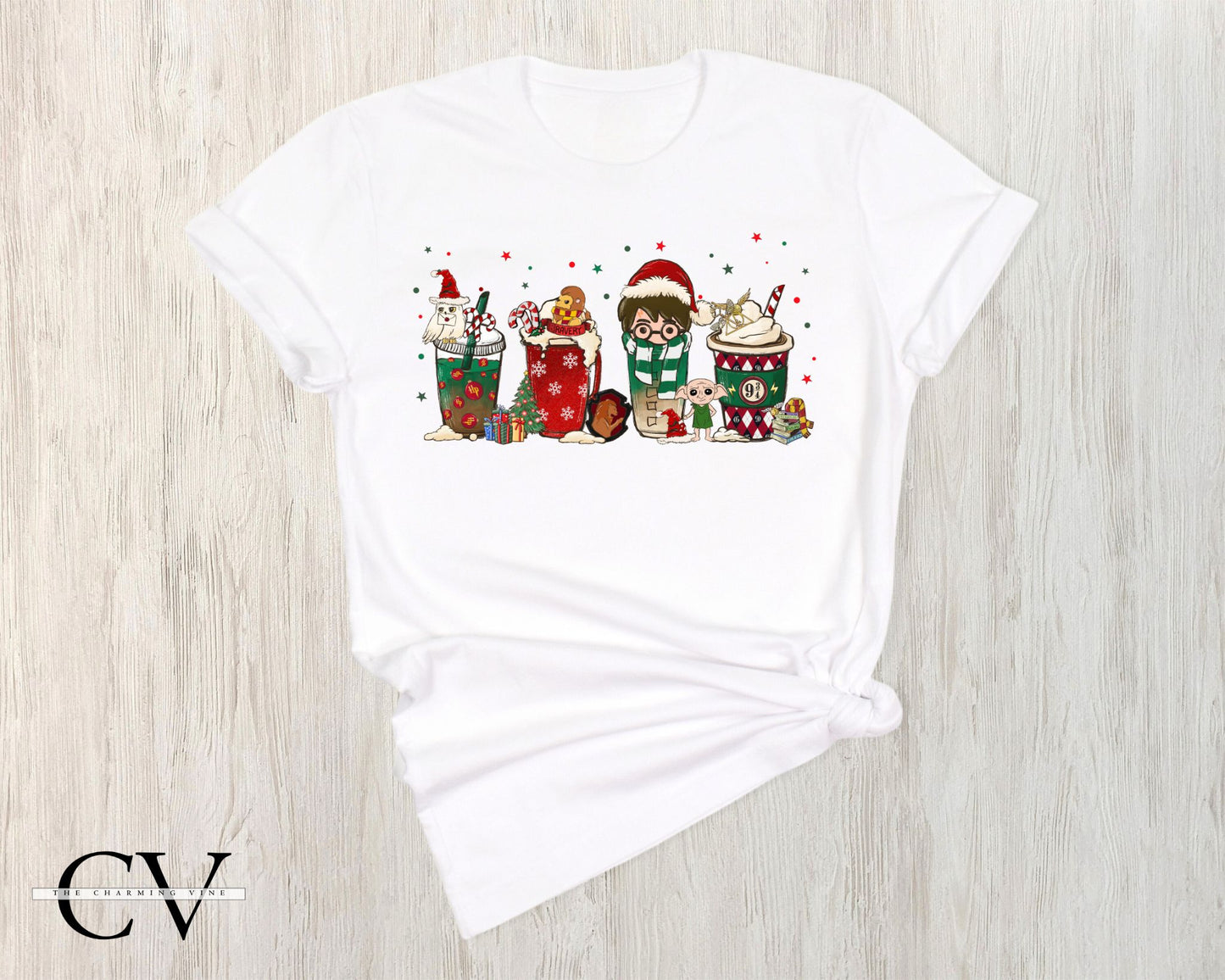 Wizard House Mugs Christmas Shirt