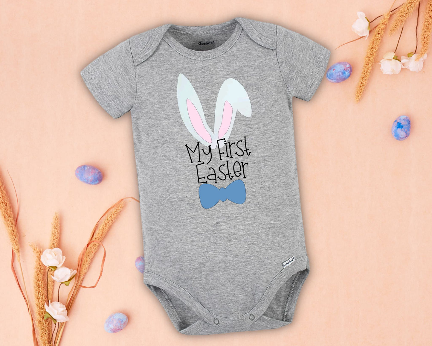 My First Easter Bow Tie Onesie