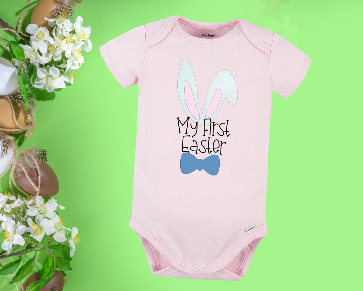 My First Easter Bow Tie Onesie