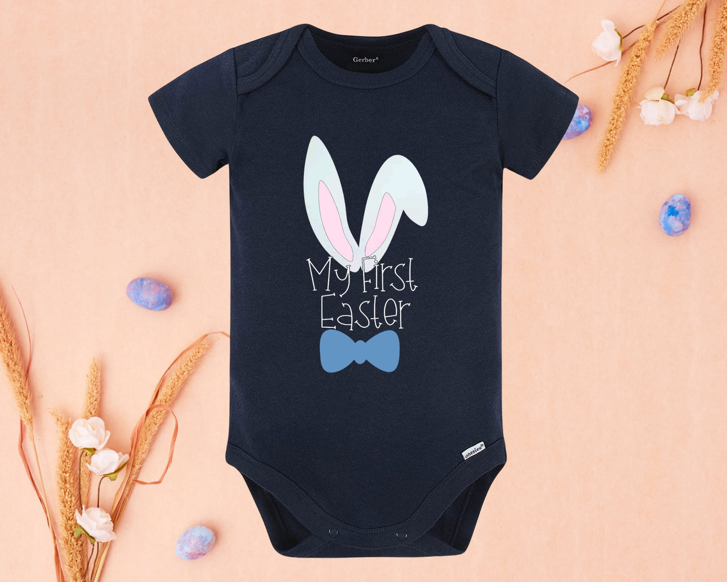 My First Easter Bow Tie Onesie