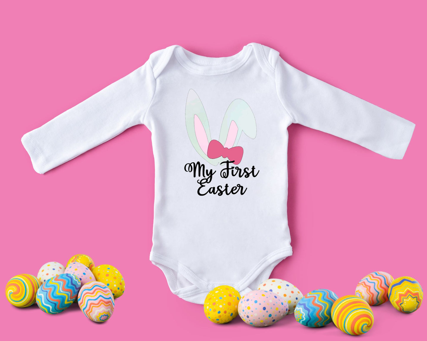My First Easter Bow Onesie