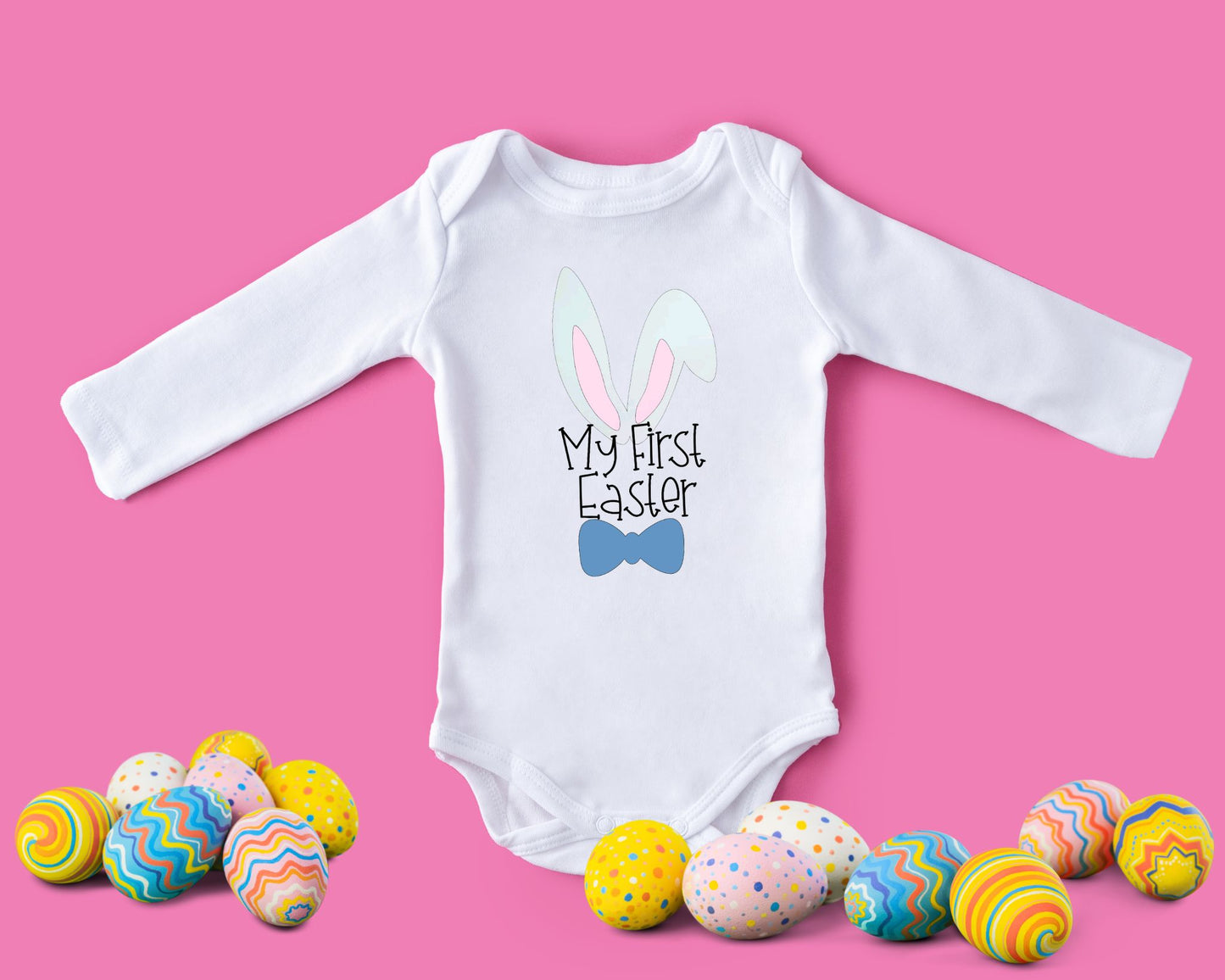 My First Easter Bow Tie Onesie