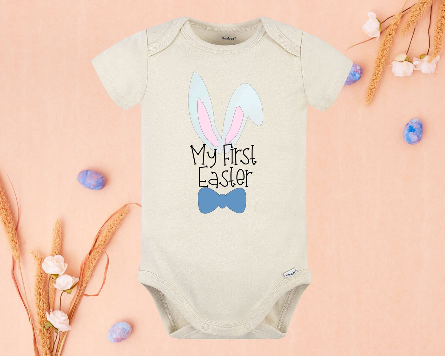 My First Easter Bow Tie Onesie