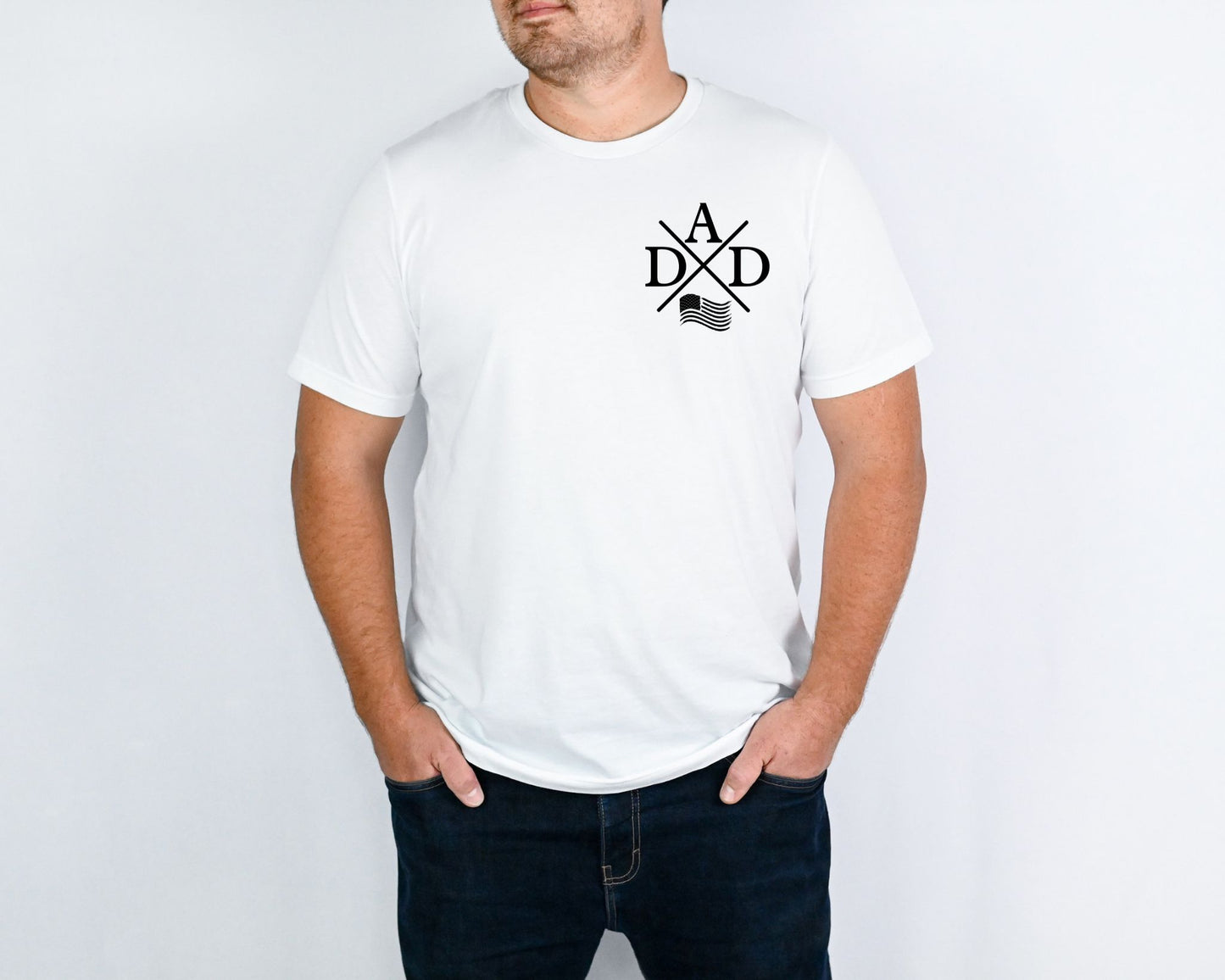 American Flag Dad Tshirt