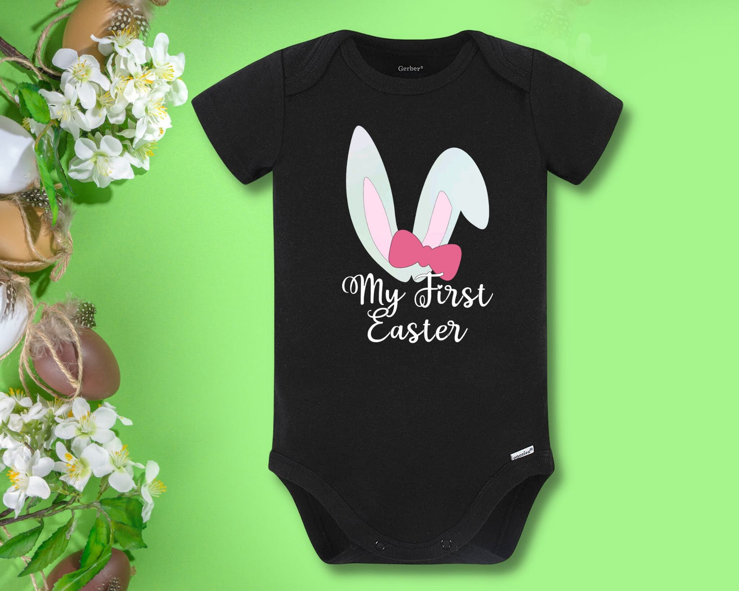My First Easter Bow Onesie