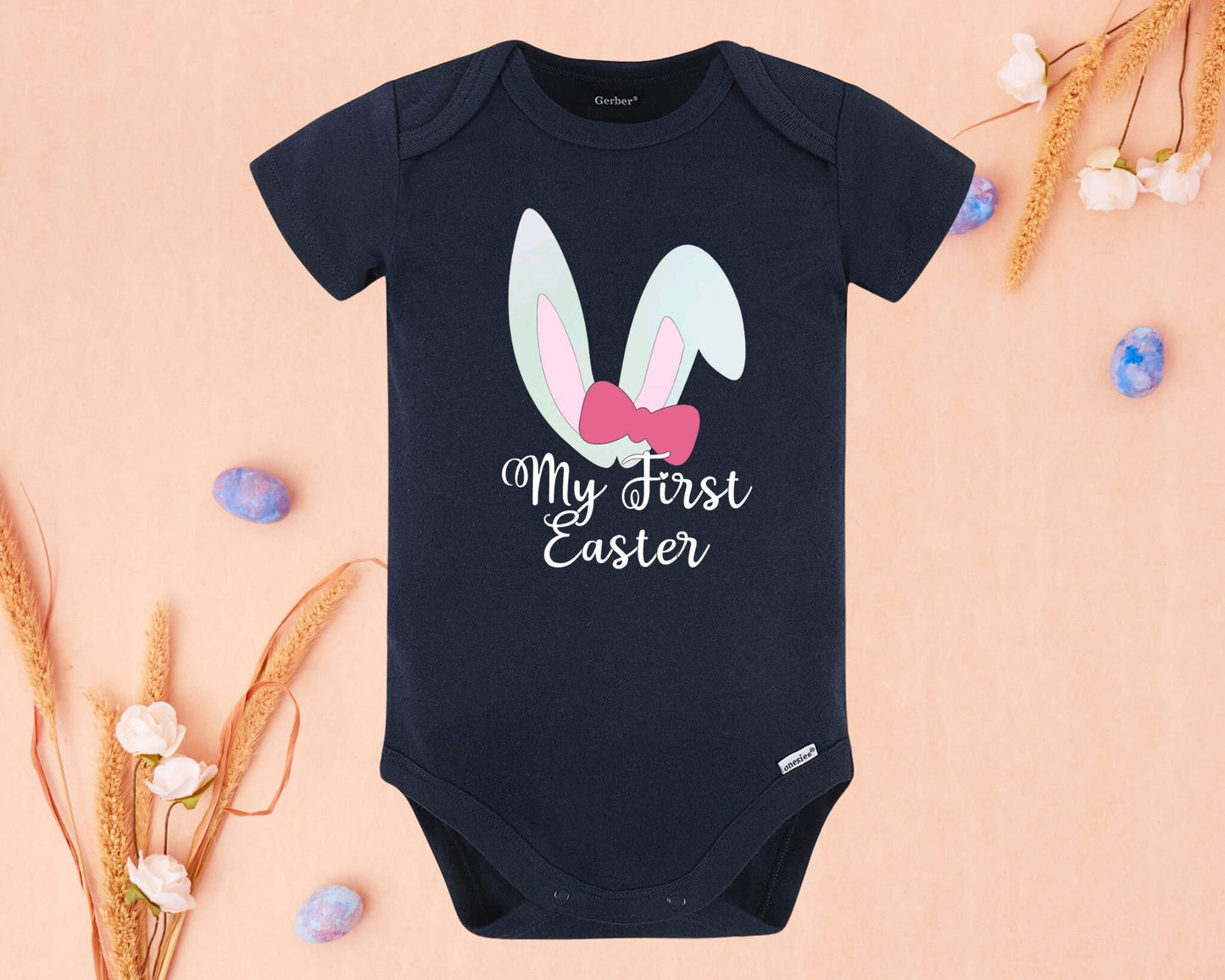 My First Easter Bow Onesie