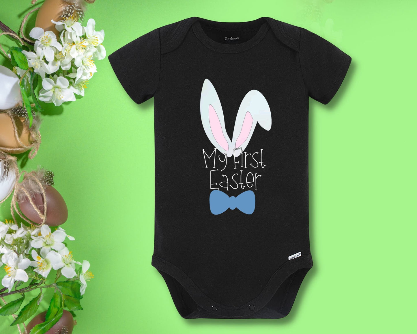 My First Easter Bow Tie Onesie