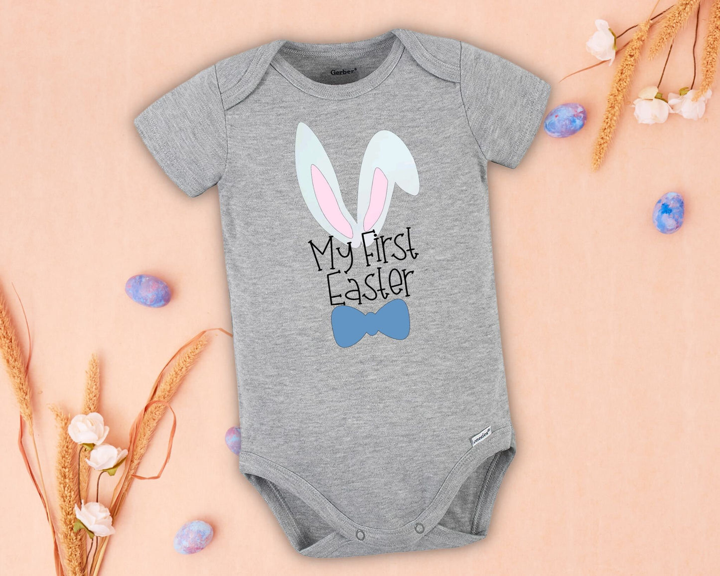 My First Easter Bow Tie Onesie