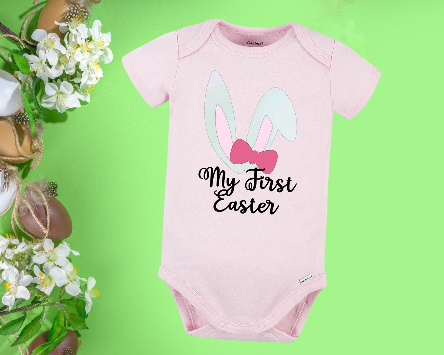 My First Easter Bow Onesie