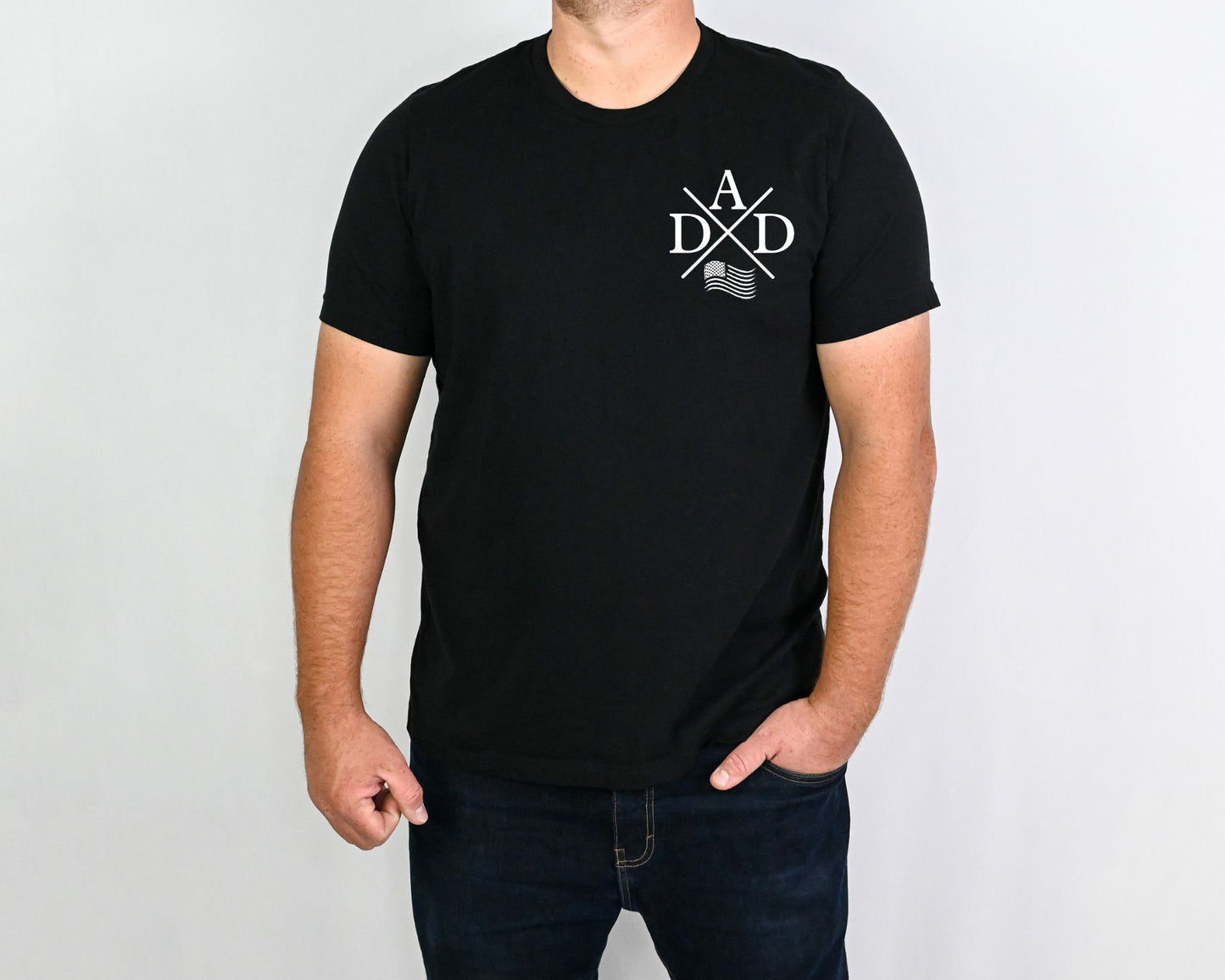 American Flag Dad Tshirt