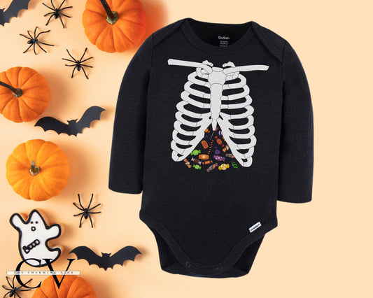 Candy Skeleton Baby Bodysuit